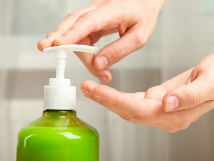 Jabón antibacterial (envase líquido)